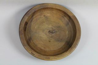 LATE PILGRIM PERIOD 17TH C AMERICAN TURNED & HEWN MAPLE BOWL IN SURFACE 5