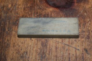 Vintage Norton Abrasives Hard Arkansas Pen Knife Oil Stone,  1 " X 3 " X 7/16”,