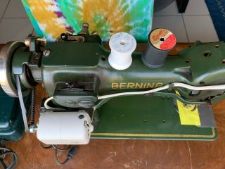 117L Bernina Zigzag Sewing Machine,  30s,  Rebuilt Motor,  All Accessories 6