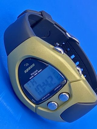 Rare Seiko Pulsar Lcd Spoon W150 - 4a20 Quartz Watch W/ Battery B15