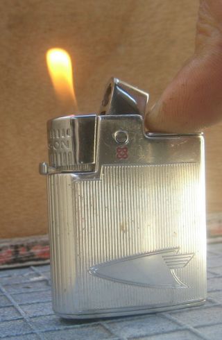 Vintage Ronson Varaflame Liteguard Butane Lighter Made in USA Great 2