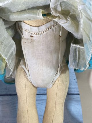 Lovely Well Loved Antique Lenci Girl Doll Series 111 1930’s Felt Swivel Head 6
