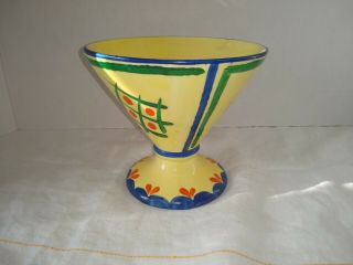 VTG LOSTRO CZECH POTTERY HAND PAINTED VASE 5 