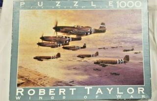 Vintage Robert Taylor Wings Of War D Day Airborne Assault Puzzle 26.  75 X 19