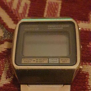 Early Seiko M354 - 5010 James Bond Moonraker Memory Bank Chrono Quartz Lcd Watch