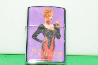 Vintage Zippo Lighter Pin Up Girl