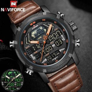 Naviforce Wristwatch Men Top Brand Luxury Digital Analog Sport Wristwatch Milita