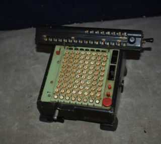 Vintage Monroe High Speed Adding Calculator Machine W/power Cord - Circa 1930 