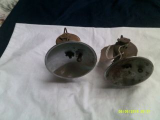 Vtg.  Early Brass Carbide Bicycle Lights - - No Markings