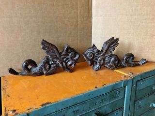 19th Century Carved Architectural Dragon Corbels,  Architectural Salvage