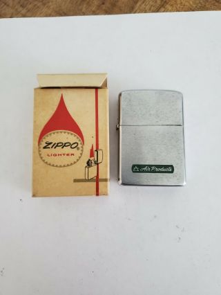 Vintage & Rare 1968 Air Products & Chemicals Zippo Lighter W/box