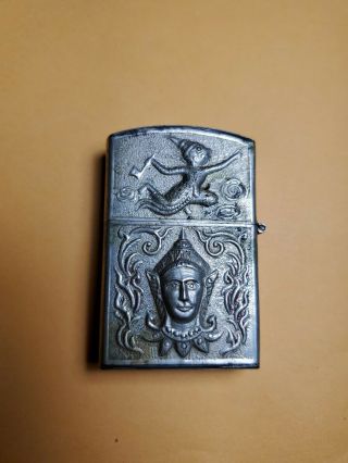Vintage Rare Old Siam Lighter.  Advertising On One Side.