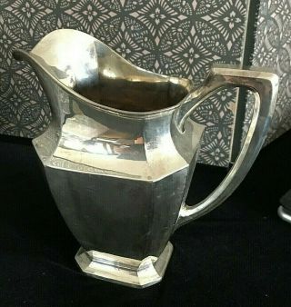 ANTIQUE STERLING SILVER 2300 R.  Wallace WATER PITCHER 706 g Monogram R 4