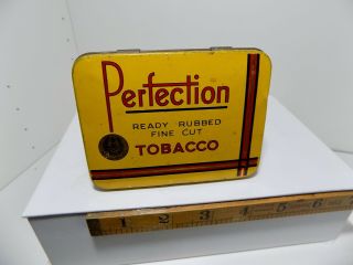 Perfection Melbourne Australia 2oz Tobacco Tin C1930s - Empty