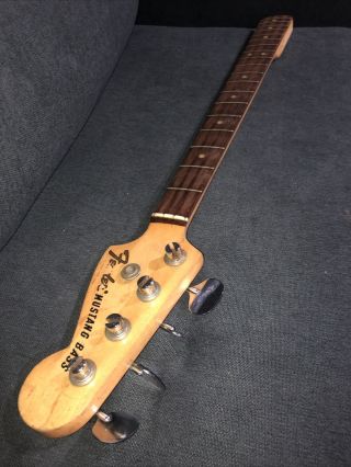 1966 Fender Mustang Bass Neck / Tuners Rosewood Vintage