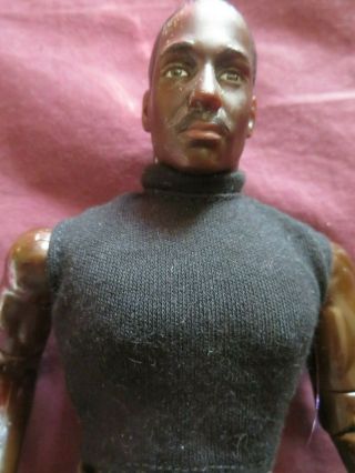 Vintage 1990 ' s ES Toys GI JOE Black African American Clone W/Clothes Boots NR 2