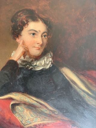 Fine Antique Georgian / Victorian Portrait Painting Of A Lady /