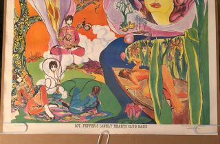 Vintage Poster Sgt.  Pepper’s Lonely Hearts Club Band 1960s Lucy In The Sky LSD 2