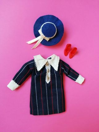 Barbie Doll Vintage Mod Pinstripes Je Japanese Exclusive