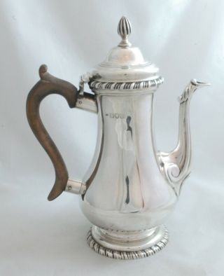 Georgian Style Batchelors Silver Coffee Pot John Gammage London 1901 375g 19.  2cm