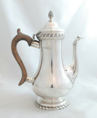 Georgian Style Batchelors Silver Coffee Pot John Gammage London 1901 375g 19.  2cm 2