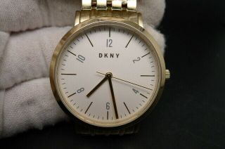 Old Stock Dkny Minetta Ny2503 Gold Plated Quartz Women Watch