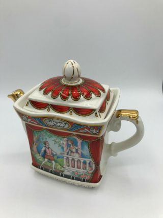 Vintage Sadler William Shakespeare Romeo And Juliet Ornamental Teapot (ah158g)