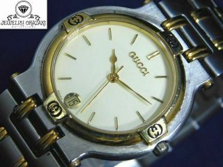 Good Gucci 9000m Gold Silver Ivory Date Men 