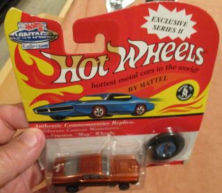 Hot Wheels Redline Vintage Series Custom Mustang Orange Moc Mip 1993