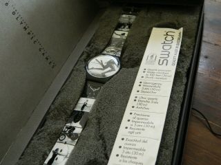 Nib Swatch Watch Wristwatch 1996 Annie Leibovitz Olympics Battery