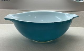 Vintage Pyrex 4 Quart Horizon Blue 444 Cinderella Mixing Bowl
