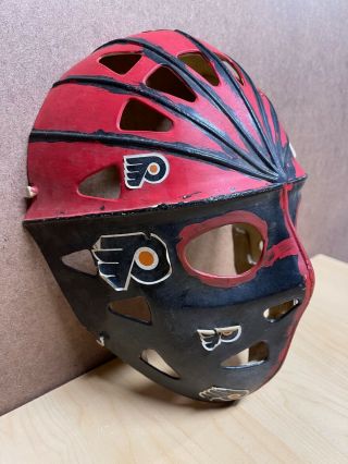 Vintage Mylec Hockey Goalie Face Mask Jason Mask Flyers 2