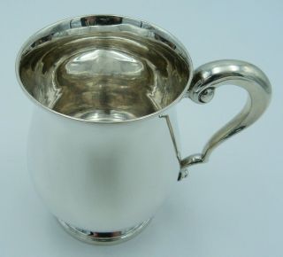 Georgian Style Solid Silver Pint Mug (Cup,  Tankard) - 374g - Big Fat Shape 4