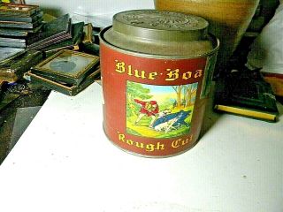 Empty Early Blue Boar Tobacco Tin - Cond