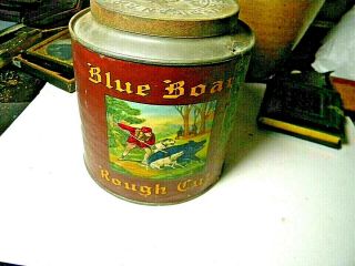 Empty Early Blue Boar Tobacco Tin - Cond 2
