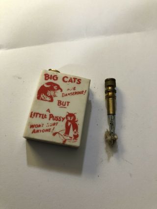 Small Novelty Vintage Striker Lighter Big Cats 2
