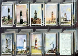 Tobacco Card Set,  Wd & Ho Wills,  Lighthouses,  Needles,  Portland Bill Etc,  1926