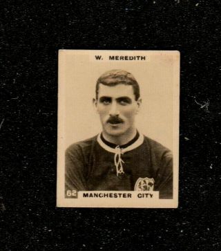 1922 Godfrey Phillips Pinnace Football W Meredith Manchester City Cigarette Card