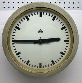 Vintage Siemens & Halske Industrial Train Station Clock 1928 - 1935 German