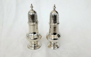 Matched George Ii Silver Casters - Samuel Wood,  London,  1755 & 1756