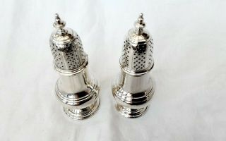 MATCHED GEORGE II SILVER CASTERS - Samuel Wood,  London,  1755 & 1756 2