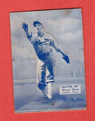1934 - 1936 Batter - Up 64 Hof Dizzy Dean St.  Louis Cardinals Very Good