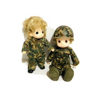 2 - Vintage Precious Moments Soldier Dolls I 