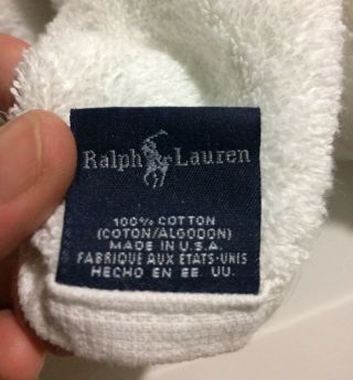 Ralph Lauren Towel Polo Bear Vintage Sport Tennis Bear Teddy Body beach 1990s 2