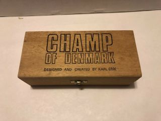 Vintage Champ Of Denmark Tobacco Smoking Pipe Bag & Box BOX ONLY 2