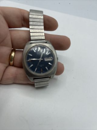 Vintage Seiko Automatic Stainless Steel Men ' s Watch 17 Jewels Great W1 3