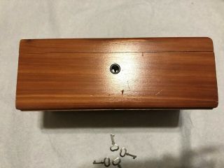 Vintage Lane Cedar Trinket Box with 4 Keys Locks Secure 2