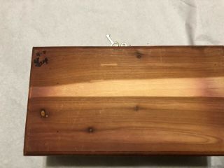 Vintage Lane Cedar Trinket Box with 4 Keys Locks Secure 3