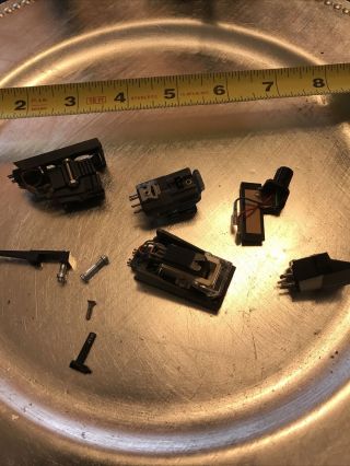 Vintage Record Player Needle Cartridges Or Parts Phonograph Pre - Owned