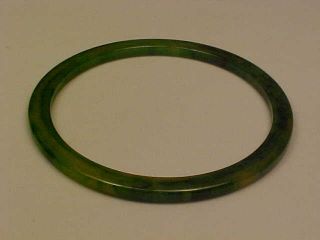 Vintage Green Bakelite Bangle Bracelet